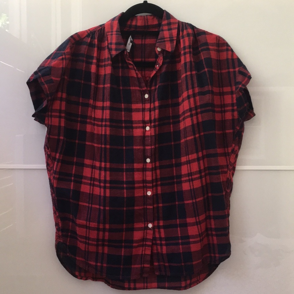 Madewell lightweight plaid button down